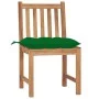 Garden chairs 2 units solid teak wood with cushions by vidaXL, Garden chairs - Ref: Foro24-3062936, Price: 226,27 €, Discount: %