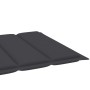 Sonnenliege mit Kissen anthrazitfarbenes massives Teakholz von vidaXL, Liegen - Ref: Foro24-3063006, Preis: 273,31 €, Rabatt: %