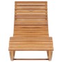 Tumbona mecedora con cojín madera maciza de teca by vidaXL, Loungers - Ref: Foro24-3063343, Price: 352,27 €, Discount: %