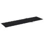 Tumbona con cojín negro madera maciza de teca de vidaXL, Tumbonas - Ref: Foro24-3063013, Precio: 289,84 €, Descuento: %