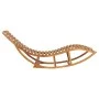 Tumbona mecedora con cojín madera maciza de teca de vidaXL, Tumbonas - Ref: Foro24-3063338, Precio: 351,07 €, Descuento: %