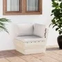 Corner sofa made of garden pallets with impregnated fir cushions by vidaXL, Modular outdoor sofas - Ref: Foro24-3063350, Pric...