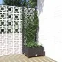Planter with black PP trellis 40x40x121.5 cm by vidaXL, Pots and planters - Ref: Foro24-318268, Price: 39,31 €, Discount: %
