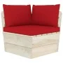 3-Sitzer-Gartensofa aus Paletten mit Kissen aus Tannenholz von vidaXL, Gartensets - Ref: Foro24-3063402, Preis: 269,32 €, Rab...