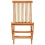 3-teiliges Bistroset aus massivem Teakholz mit grünen Kissen von vidaXL, Gartensets - Ref: Foro24-3063245, Preis: 198,13 €, R...