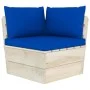 Corner sofa made of garden pallets with impregnated fir cushions by vidaXL, Modular outdoor sofas - Ref: Foro24-3063358, Pric...