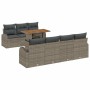 Conjunto de sofá de jardín 8 pcs Gris 100 x 55 x 73 cm