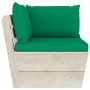 3-Sitzer-Gartensofa aus Paletten mit Kissen aus Tannenholz von vidaXL, Gartensets - Ref: Foro24-3063401, Preis: 246,72 €, Rab...