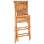 3-piece bistro set with green cushions in solid teak wood by vidaXL, Garden sets - Ref: Foro24-3063230, Price: 187,97 €, Disc...