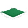 3-piece bistro set with green cushions in solid teak wood by vidaXL, Garden sets - Ref: Foro24-3063230, Price: 187,97 €, Disc...