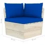 2-Sitzer-Gartensofa aus Paletten mit Kissen aus Tannenholz von vidaXL, Gartensets - Ref: Foro24-3063394, Preis: 181,97 €, Rab...