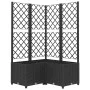 Jardinera con enrejado PP negro 80x80x136 cm de vidaXL, Maceteros y jardineras - Ref: Foro24-318275, Precio: 115,52 €, Descue...