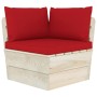 4-seater garden pallet sofa with fir wood cushions by vidaXL, Garden sets - Ref: Foro24-3063450, Price: 325,99 €, Discount: %