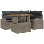 Conjunto de sofá de jardín Manual 5 pcs Gris 100 x 55 x 73 cm