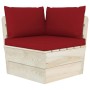 Sofá de palets de jardín 4 plazas con cojines madera de abeto by vidaXL, Garden sets - Ref: Foro24-3063453, Price: 325,99 €, ...
