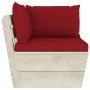 Sofá de palets de jardín 4 plazas con cojines madera de abeto by vidaXL, Garden sets - Ref: Foro24-3063453, Price: 325,99 €, ...