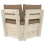 Corner sofa made of garden pallets with impregnated fir cushions by vidaXL, Modular outdoor sofas - Ref: Foro24-3063356, Pric...