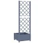 Planter with trellis PP dark gray 40x40x121.5 cm by vidaXL, Pots and planters - Ref: Foro24-318248, Price: 39,28 €, Discount: %