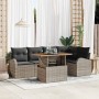Conjunto de sofá de jardín Manual 6 pcs Gris 100 x 55 x 73 cm