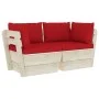 2-seater garden pallet sofa with fir wood cushions by vidaXL, Garden sets - Ref: Foro24-3063390, Price: 186,76 €, Discount: %