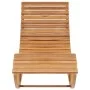 Rocking lounger with solid teak wood cushion by vidaXL, Loungers - Ref: Foro24-3063337, Price: 342,18 €, Discount: %