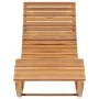 Rocking lounger with solid teak wood cushion by vidaXL, Loungers - Ref: Foro24-3063346, Price: 345,10 €, Discount: %