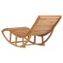 Rocking lounger with solid teak wood cushion by vidaXL, Loungers - Ref: Foro24-3063346, Price: 345,10 €, Discount: %