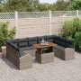 Conjunto de sofá de jardín Manual 10 pcs Gris 100 x 55 x 73 cm