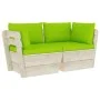 Zweiplätziges Gartensofa aus Paletten mit Kissen aus Fichtenholz. von vidaXL, Gartensets - Ref: Foro24-3063395, Preis: 185,15...