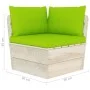 Zweiplätziges Gartensofa aus Paletten mit Kissen aus Fichtenholz. von vidaXL, Gartensets - Ref: Foro24-3063395, Preis: 185,15...