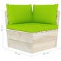 Zweiplätziges Gartensofa aus Paletten mit Kissen aus Fichtenholz. von vidaXL, Gartensets - Ref: Foro24-3063395, Preis: 187,31...