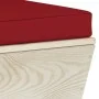 Mittleres Palettensofa für den Garten mit Kissen aus imprägniertem Fichtenholz. von vidaXL, Modulare Sofas für den Außenberei...
