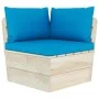 6-piece pallet garden furniture and fir wood cushions by vidaXL, Garden sets - Ref: Foro24-3063520, Price: 523,45 €, Discount: %