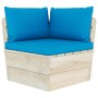 6-teilige Gartenmöbel aus Paletten und Kissen aus Tannenholz von vidaXL, Gartensets - Ref: Foro24-3063520, Preis: 554,05 €, R...
