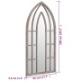 Garden mirror in sand iron for outdoor use 100x45 cm by vidaXL, Mirrors - Ref: Foro24-318353, Price: 110,94 €, Discount: %