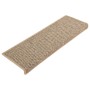 Selbstklebende Sisal-Treppenmatte 15 Stück beige 65x21x4 cm von vidaXL, Treppenmatten - Ref: Foro24-326890, Preis: 103,54 €, ...