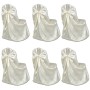 Set mit 6 cremefarbenen Bezügen für Stühle, Bankette und Hochzeiten von vidaXL, Abdeckungen - Ref: Foro24-241185, Preis: 48,1...