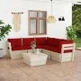 Gartenmöbel aus Paletten, 6-teilig, mit Kissen aus Fichtenholz. von vidaXL, Gartensets - Ref: Foro24-3063537, Preis: 511,19 €...