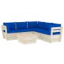 6-teilige Gartenmöbel aus Paletten und Kissen aus Tannenholz von vidaXL, Gartensets - Ref: Foro24-3063538, Preis: 492,94 €, R...