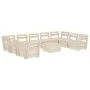 Garden pallet furniture 10 pcs impregnated fir wood by vidaXL, Garden sets - Ref: Foro24-3063728, Price: 525,42 €, Discount: %