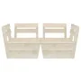 2-Sitzer-Gartensofa mit Paletten imprägniertes Tannenholz von vidaXL, Gartensets - Ref: Foro24-3063708, Preis: 115,54 €, Raba...