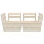 2-Sitzer-Gartensofa mit Paletten imprägniertes Tannenholz von vidaXL, Gartensets - Ref: Foro24-3063708, Preis: 118,70 €, Raba...