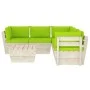 6-piece pallet garden furniture and fir wood cushions by vidaXL, Garden sets - Ref: Foro24-3063539, Price: 465,74 €, Discount: %