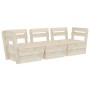 3-Sitzer-Gartensofa aus Paletten, imprägniertes Tannenholz von vidaXL, Gartensets - Ref: Foro24-3063709, Preis: 167,37 €, Rab...