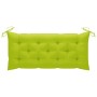 Folding garden bench with bamboo cushion 118 cm by vidaXL, garden benches - Ref: Foro24-3063875, Price: 91,49 €, Discount: %
