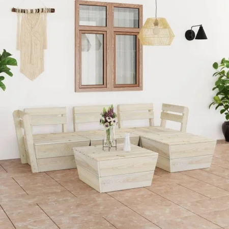 Palettenmöbel für den Garten 5 Stück imprägniertes Tannenholz von vidaXL, Gartensets - Ref: Foro24-3063715, Preis: 238,76 €, ...