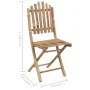 5-piece folding outdoor dining set with bamboo cushions by vidaXL, Garden sets - Ref: Foro24-3063960, Price: 269,66 €, Discou...