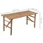 Folding garden bench with bamboo cushion 118 cm by vidaXL, garden benches - Ref: Foro24-3063855, Price: 73,73 €, Discount: %