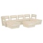 Muebles de palets para jardín 7 pzas madera de abeto impregnada by vidaXL, Garden sets - Ref: Foro24-3063724, Price: 392,65 €...