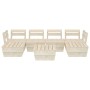 Muebles de palets para jardín 7 pzas madera de abeto impregnada by vidaXL, Garden sets - Ref: Foro24-3063724, Price: 392,65 €...